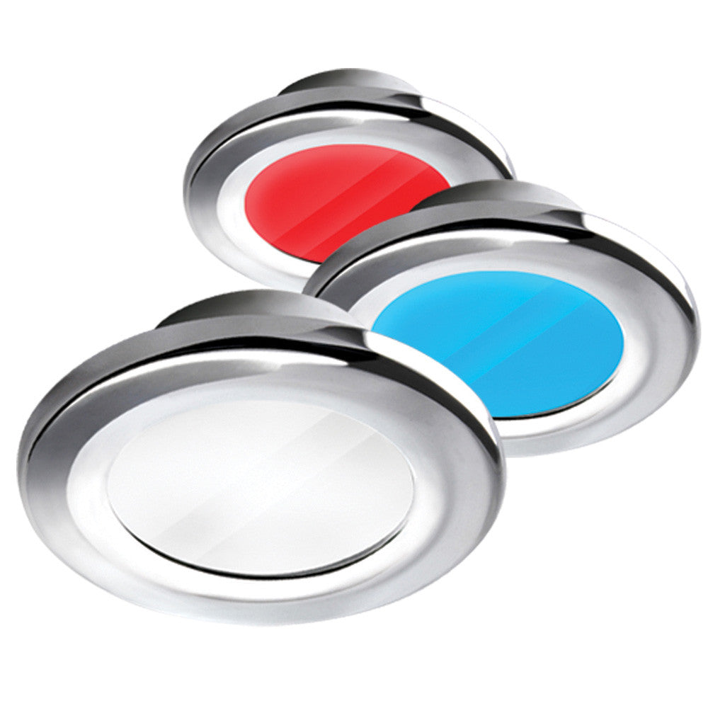 i2Systems Apeiron A3120 Screw Mount Light - Red, Cool White, Blue Light, Chrome Finish - Reel Draggin' Tackle
