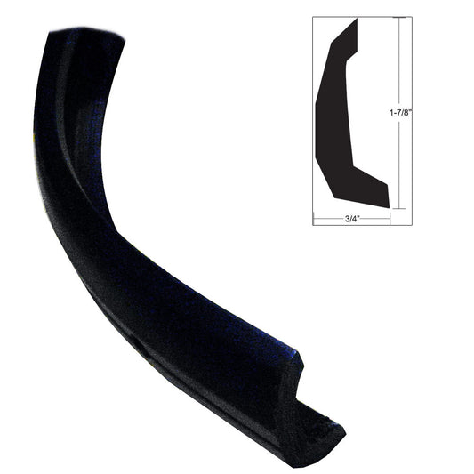 TACO Semi-Rigid Rub Rail Kit - Black w/No Insert - 30' - Reel Draggin' Tackle