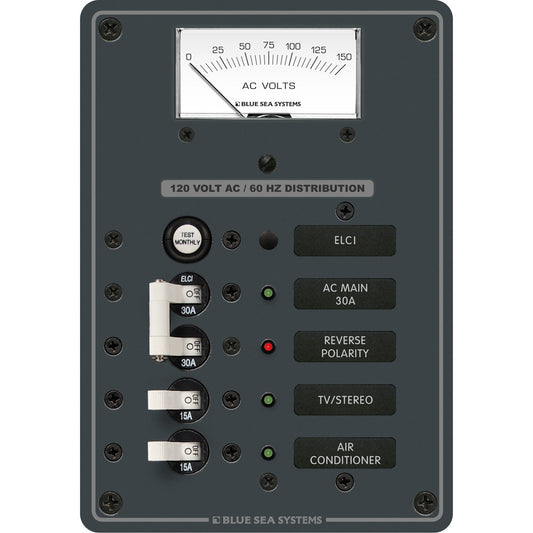 Blue Sea 8102 ELCI GFCI Panel AC 2 Position - Reel Draggin' Tackle