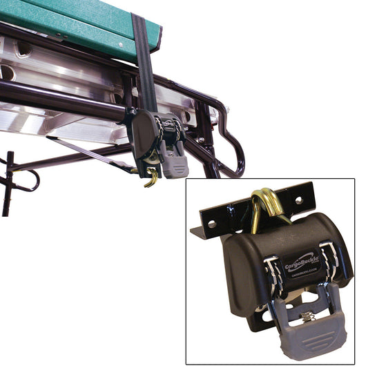 CargoBuckle Ladder Rack System - 1.25" Square 7' Pair - Reel Draggin' Tackle