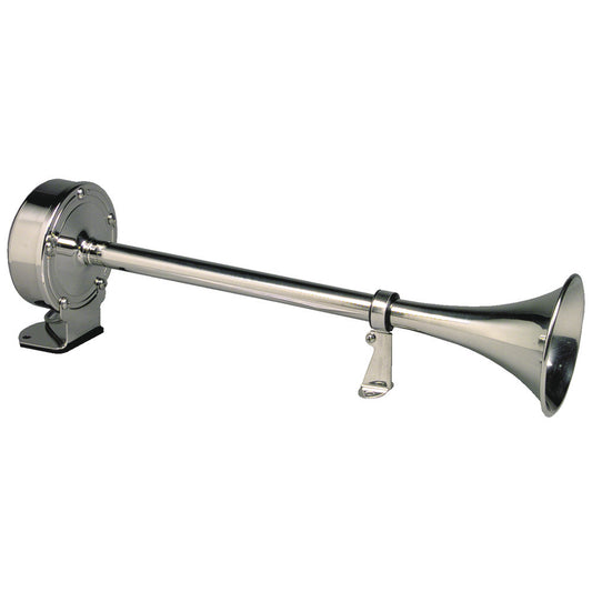 Ongaro Deluxe SS Single Trumpet Horn - 12V - Reel Draggin' Tackle