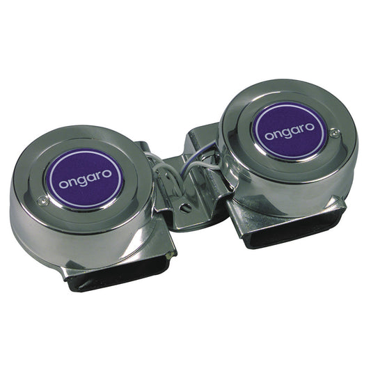 Ongaro Mini Compact Twin Horn - 12V - Reel Draggin' Tackle
