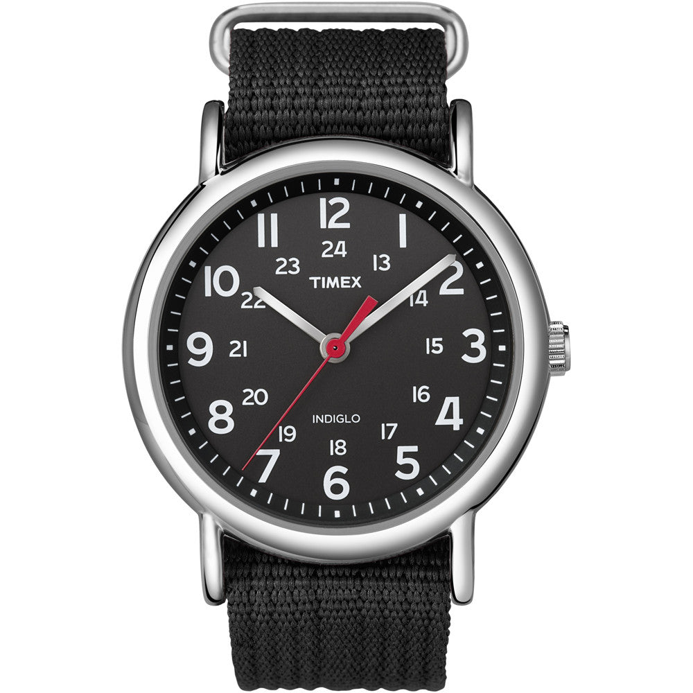 Timex Weekender Slip-Thru Watch - Black/Black - Reel Draggin' Tackle