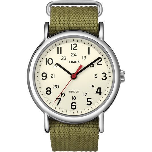 Timex Weekender Slip-Thru Watch - Olive Green - Reel Draggin' Tackle