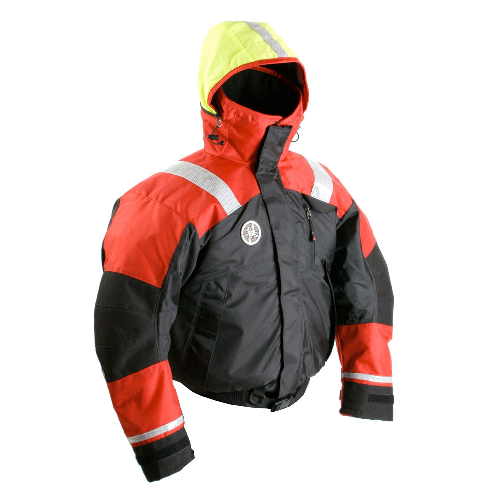 First Watch AB-1100 Flotation Bomber Jacket - Red/Black - X-Large - Reel Draggin' Tackle