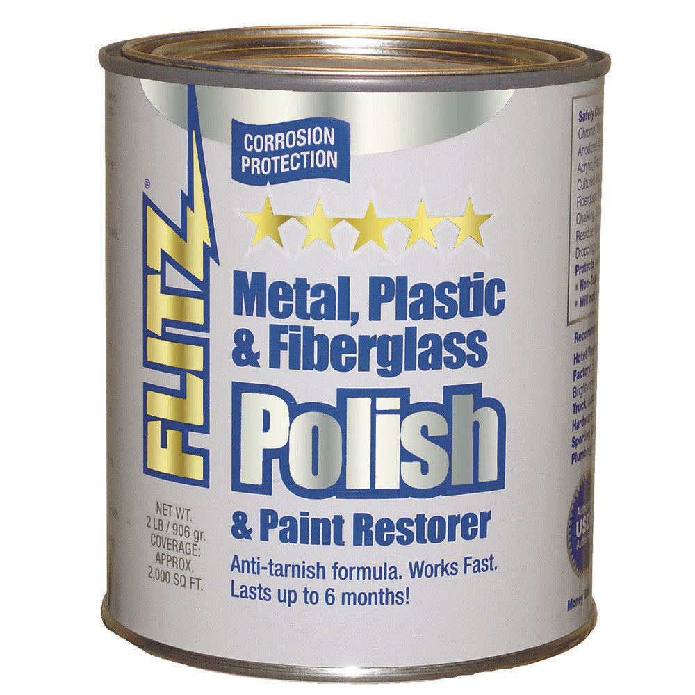 Flitz Polish - Paste - 2.0 lb. Quart Can - Reel Draggin' Tackle