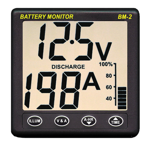 Clipper BM-2 Battery Monitor w/Shunt - 200Amp - Reel Draggin' Tackle