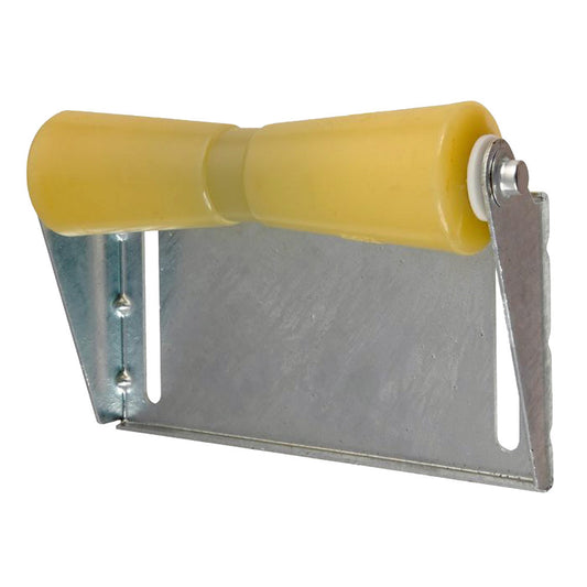 C.E. Smith Panel Bracket Assembly 12" Keel Roller - Yellow TPR - Reel Draggin' Tackle