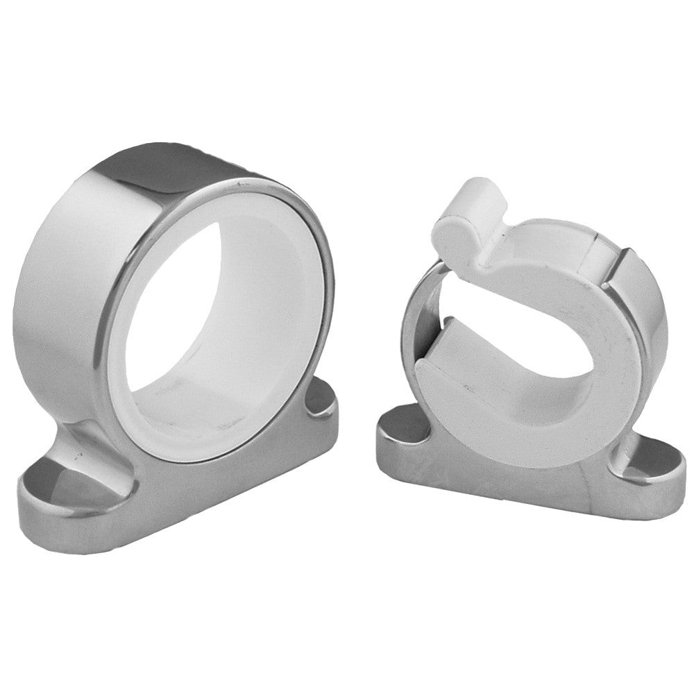 TACO Single Rod Hanger - Polished Stainless Steel - Reel Draggin' Tackle