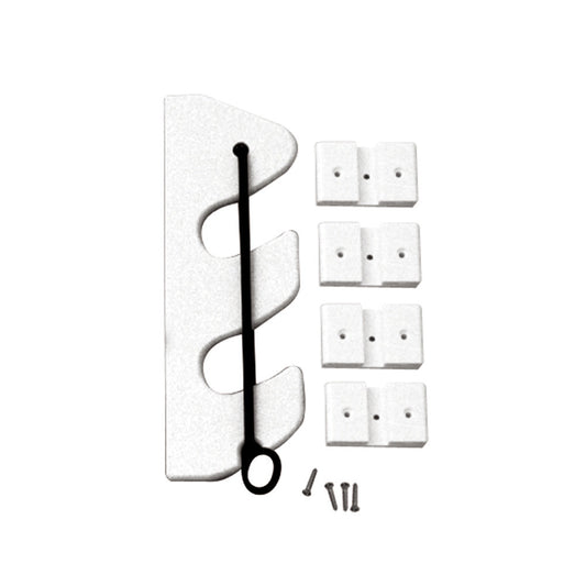 TACO 2-Rod Poly Bungee Rod Holder Rack - White - Reel Draggin' Tackle