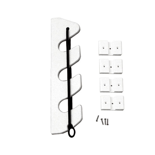 TACO 3-Rod Poly Bungee Rod Holder Rack - White - Reel Draggin' Tackle