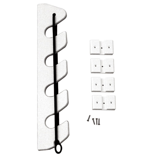 TACO 4-Rod Poly Bungee Rod Holder Rack - White - Reel Draggin' Tackle