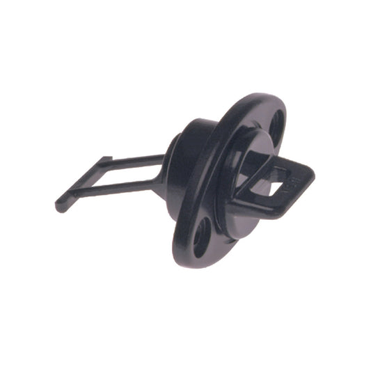 Beckson 1" Drain Plug Screw Type w/Gasket - Black - Reel Draggin' Tackle