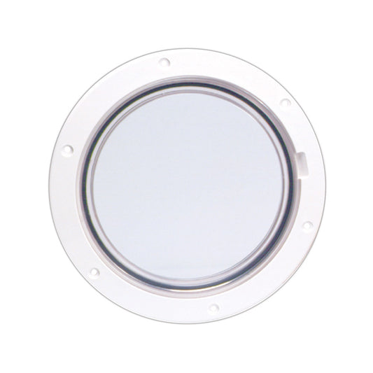 Beckson 6" Clear Center Pry-Out Deck Plate - White - Reel Draggin' Tackle
