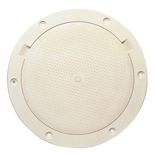 Beckson 8" Non-Skid Pry-Out Deck Plate - Beige - Reel Draggin' Tackle