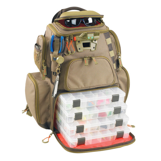 Wild River NOMAD Lighted Tackle Backpack w/4 PT3600 Trays - Reel Draggin' Tackle