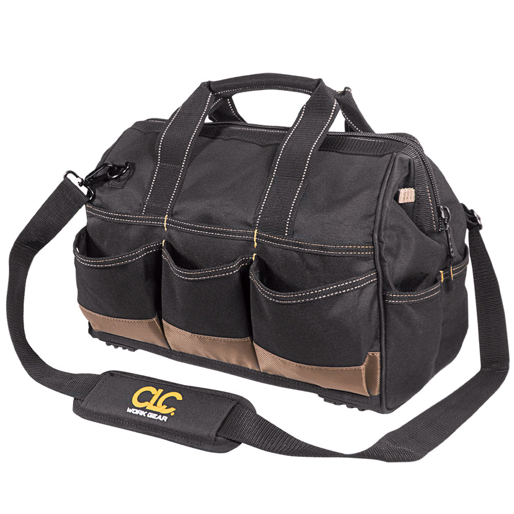 CLC 1534 Tool Bag w/Top-Side Plastic Parts Tray - 16"