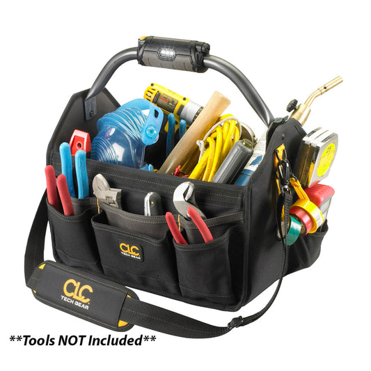 CLC L234 Tech Gear LED Lighted Handle 15" Open Top Tool Carrier - Reel Draggin' Tackle