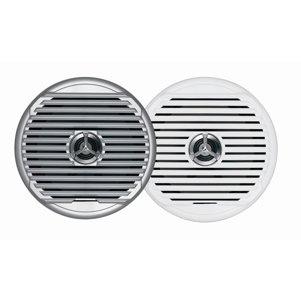 JENSEN  MSX65R 6.5&#34; High Performance Coaxial Speaker - (Pair) White/Silver Grills - Reel Draggin' Tackle