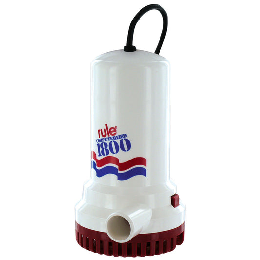 Rule 1800 Sump/Utility Pump w/8' Cord - 110V Automatic - Reel Draggin' Tackle