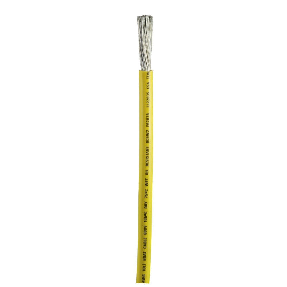Ancor Yellow 2 AWG Battery Cable - Sold By The Foot - Reel Draggin' Tackle