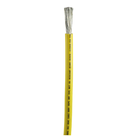 Ancor Yellow 1 AWG Battery Cable - Sold By The Foot - Reel Draggin' Tackle