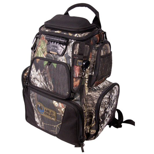 Wild River NOMAD Mossy Oak Tackle Tek Lighted Backpack w/o Trays - Reel Draggin' Tackle