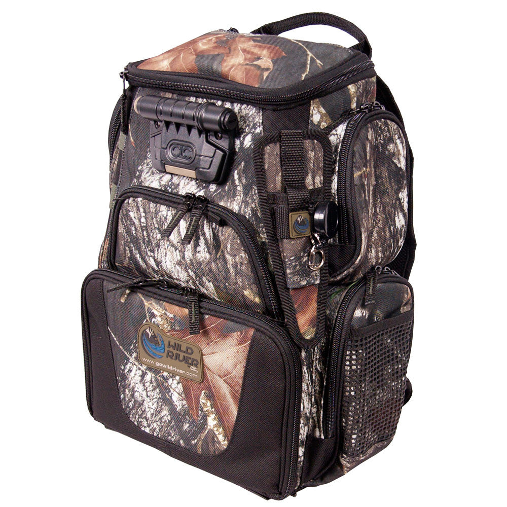 Wild River RECON Mossy Oak Compact Lighted Backpack w/o Trays - Reel Draggin' Tackle