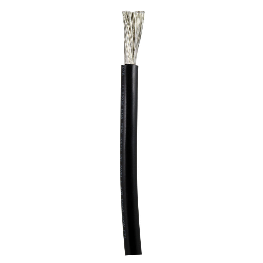 Ancor Black 6 AWG Battery Cable - 100' - Reel Draggin' Tackle