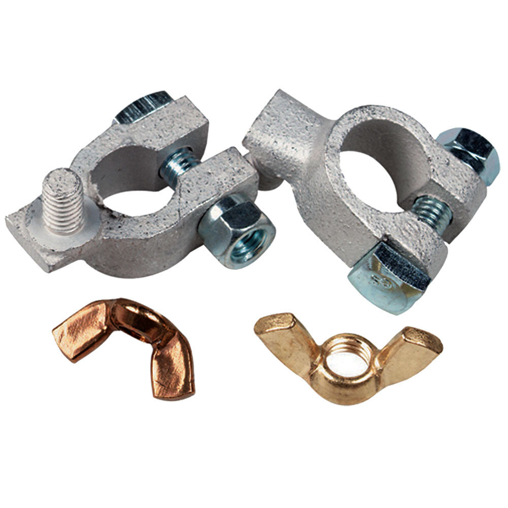 Ancor Tinned Battery Terminal - 5/16" & 3/8" Stud - Positive & Negative Combo - Reel Draggin' Tackle