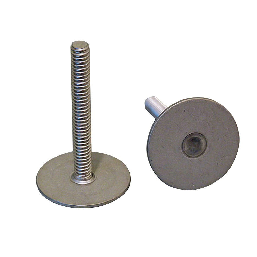 Weld Mount 1" Tall Stainless Stud w/1/4" x 20 Threads - Qty. 10 - Reel Draggin' Tackle