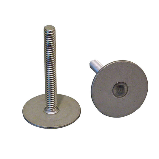 Weld Mount 1.5" Tall Stainless Stud w/1/4" x 20 Threads - Qty. 10 - Reel Draggin' Tackle