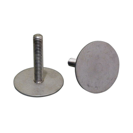 Weld Mount 1.5" Tall Stainless Stud w/5/16" x 18 Threads - Qty. 5 - Reel Draggin' Tackle