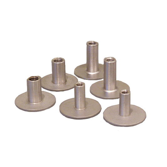 Weld Mount .75" Tall Stainless Standoff Through Thread w/#10 x 24 Threads - Qty. 6 - Reel Draggin' Tackle