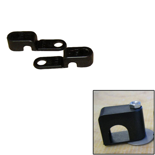 Weld Mount Single Poly Clamp f/1/4" x 20 Studs - 1/4" OD - Requires 0.75" Stud - Qty. 25 - Reel Draggin' Tackle
