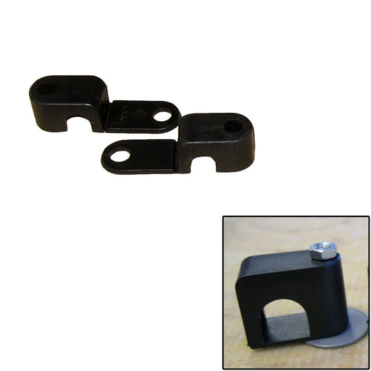 Weld Mount Single Poly Clamp f/1/4" x 20 Studs - 3/8" OD - Requires 1" Stud - Qty. 25 - Reel Draggin' Tackle