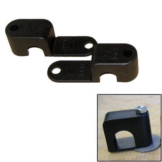Weld Mount Single Poly Clamp f/1/4" x 20 Studs - 1/2" OD - Requires 1.5" Stud - Qty. 25 - Reel Draggin' Tackle