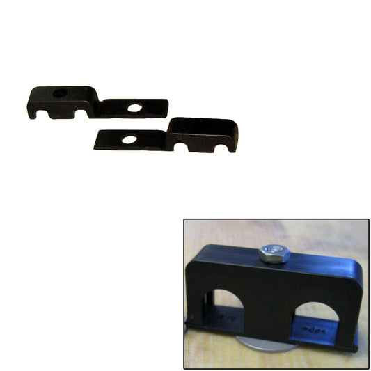 Weld Mount Double Poly Clamp f/1/4" x 20 Studs - 1/4" OD - Requires 0.75" Stud - Qty. 25 - Reel Draggin' Tackle