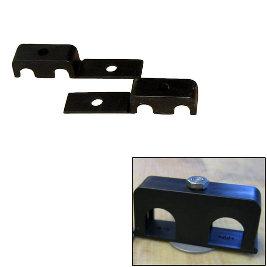 Weld Mount Double Poly Clamp f/1/4" x 20 Studs - 3/8" OD - Requires 1" Stud - Qty. 25 - Reel Draggin' Tackle