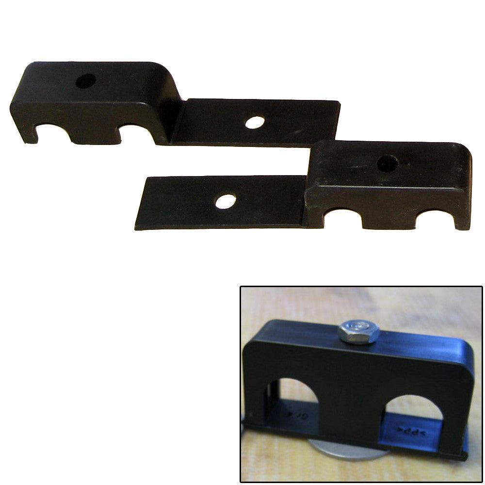 Weld Mount Double Poly Clamp f/1/4" x 20 Studs - 1/2" OD - Requires 1.5" Stud - Qty. 25 - Reel Draggin' Tackle