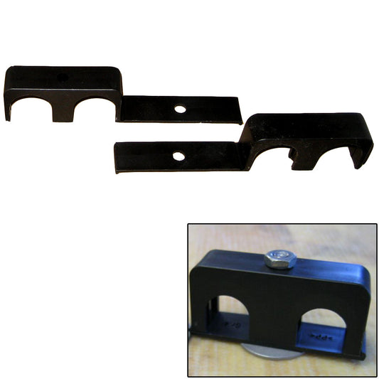 Weld Mount Double Poly Clamp f/1/4" x 20 Studs - 1" OD - Requires 1.75" Stud - Qty. 25 - Reel Draggin' Tackle - 1