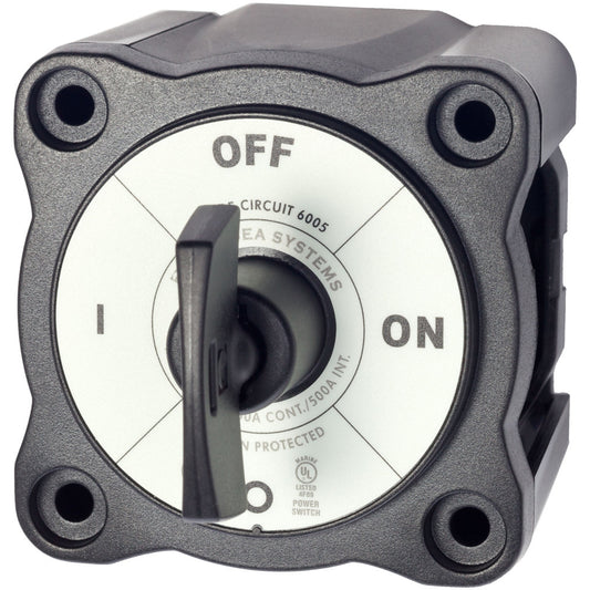 Blue Sea 6005200 Battery Switch Single Circuit ON-OFF - Black - Reel Draggin' Tackle