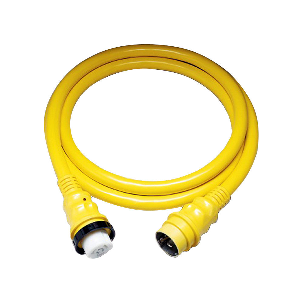 Marinco 50A 125V Shore Power Cable - 50' - Yellow - Reel Draggin' Tackle - 2