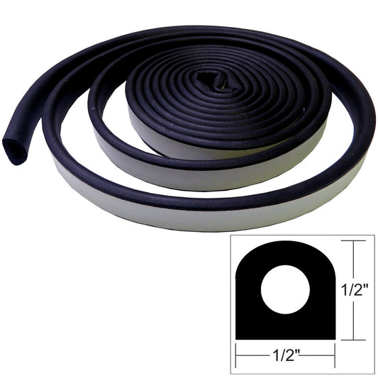 TACO Weather Seal - 10'L x ½"W x ½"H - Black - Reel Draggin' Tackle