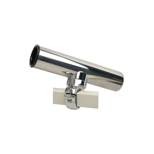C.E. Smith Pontoon Square Rail Adjustable Clamp-On Rod Holder - Reel Draggin' Tackle