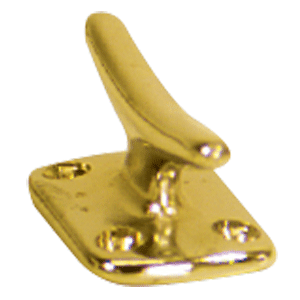 Whitecap Fender Cleat - Polished Brass - 2&#34; - Reel Draggin' Tackle