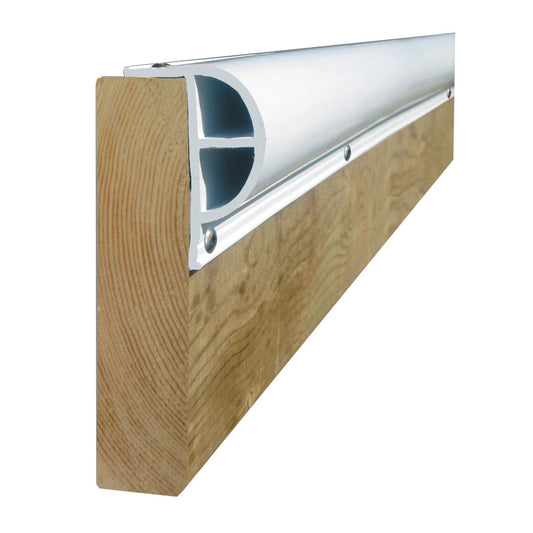 Dock Edge PRODOCK Heavy "P" Dock Profile - (3) 8' Sections - White - Reel Draggin' Tackle