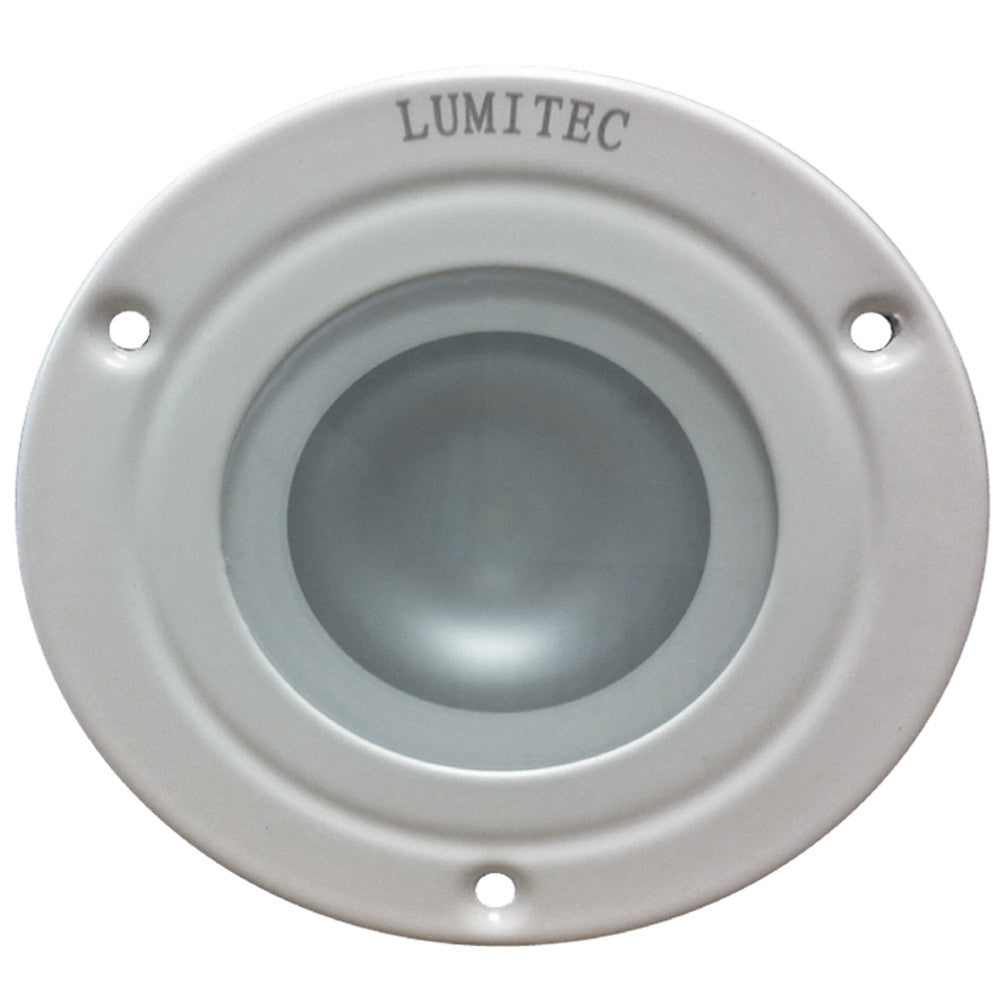 Lumitec Shadow - Surface Mount Down Light - White Finish - 3-Color Red/Blue Non Dimming w/White Dimming - Reel Draggin' Tackle