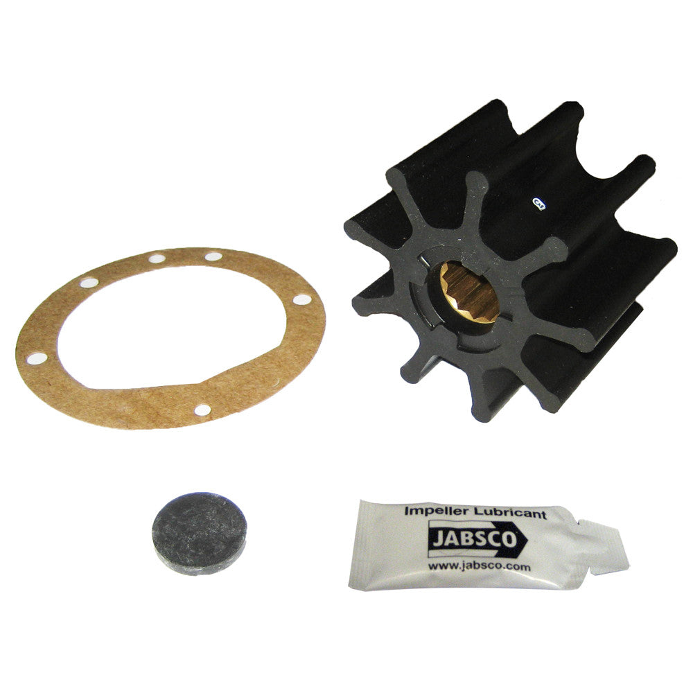 Jabsco Impeller Kit - 9 Blade - Nitrile - 3-3/4&#34; Diameter x 2-1/2&#34; W, 1&#34; Shaft Diameter - Reel Draggin' Tackle