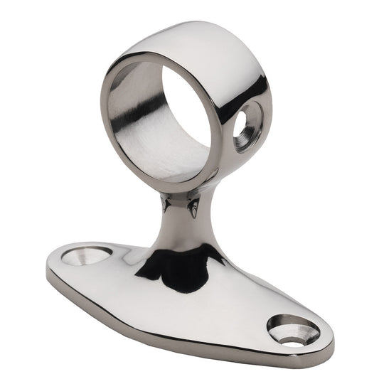 Whitecap 90° Handrail Stanchion - Center - 316 Stainless Steel - 7/8" Tube O.D. - Reel Draggin' Tackle - 1